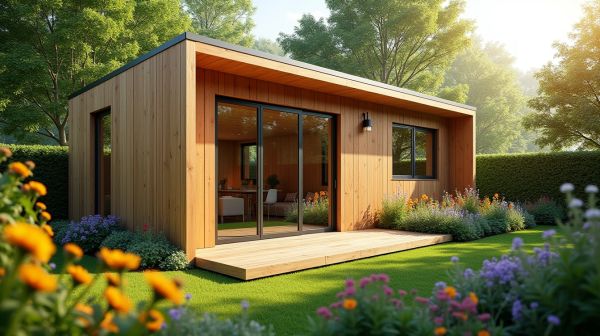 Optimiser l'extérieur avec des préaux en bois design et pratiques
